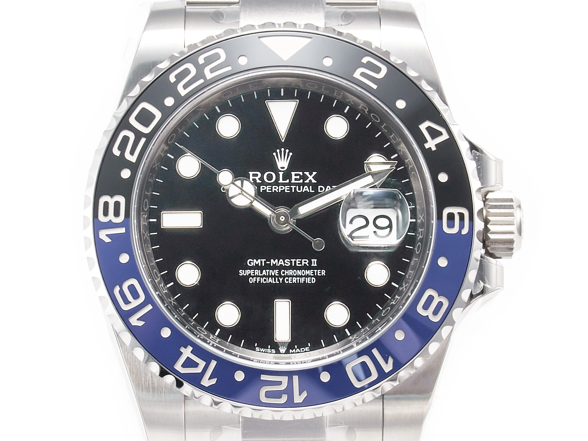GMT-Master II 126710 BLNR Clean Black/Blue Ceramic 904L Steel Best Edition on Oyster Bracelet DD3285 CHS